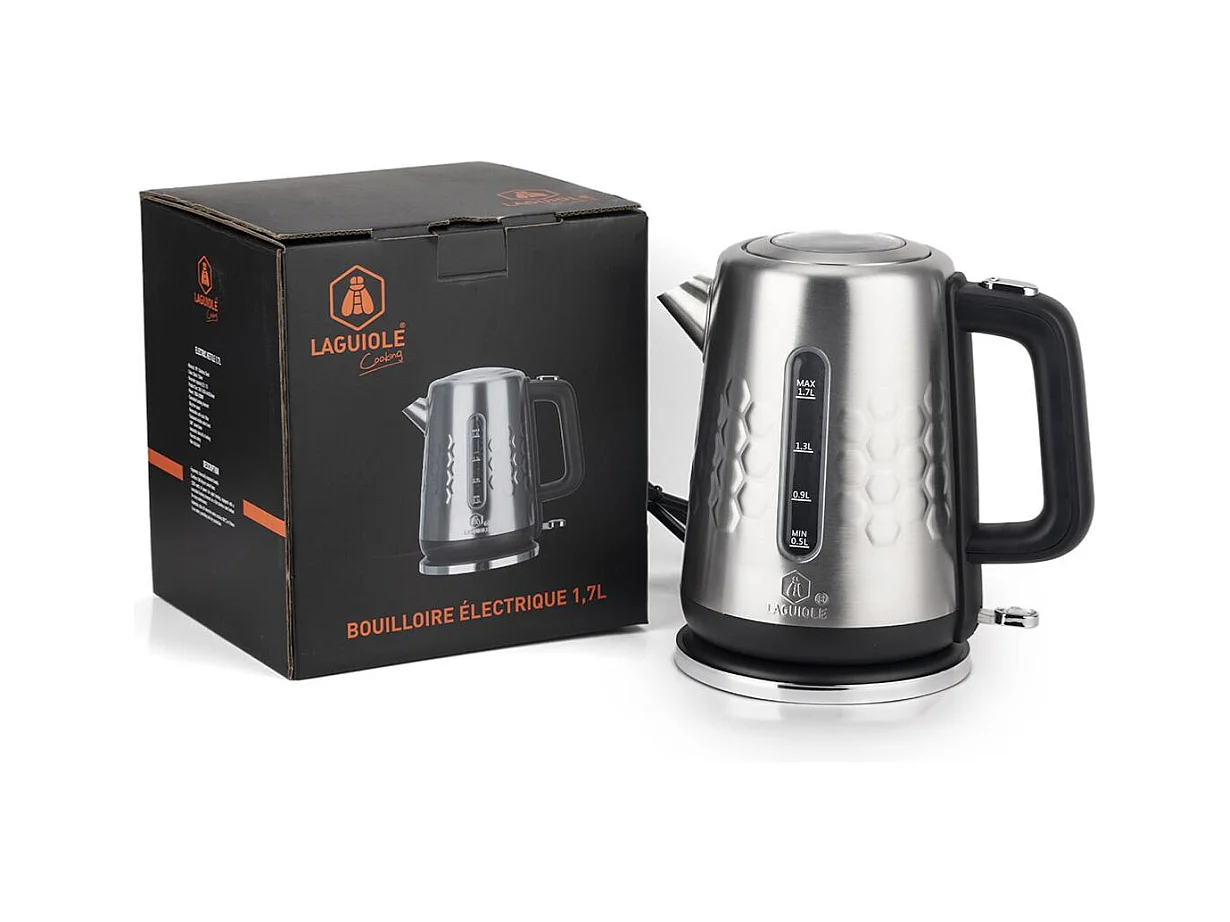 Bouilloire électrique en inox 1,7L