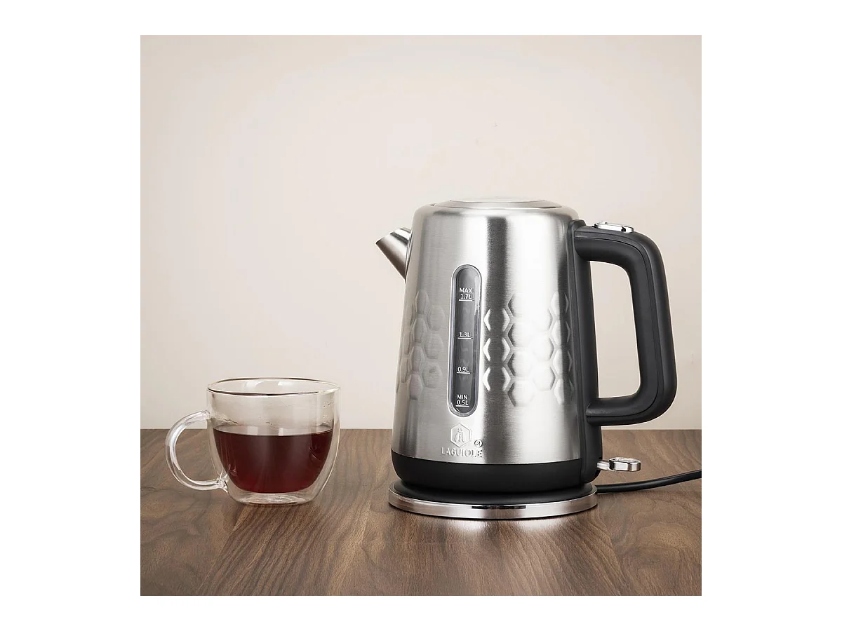 Bouilloire électrique en inox 1,7L