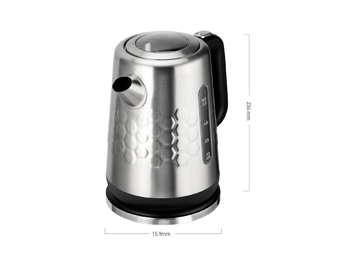 Bouilloire électrique en inox 1,7L