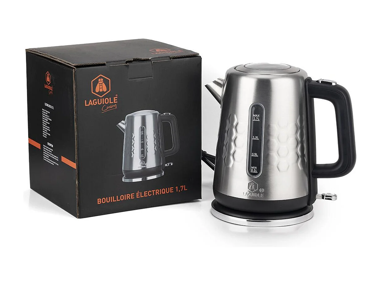 Bouilloire électrique en inox 1,7L