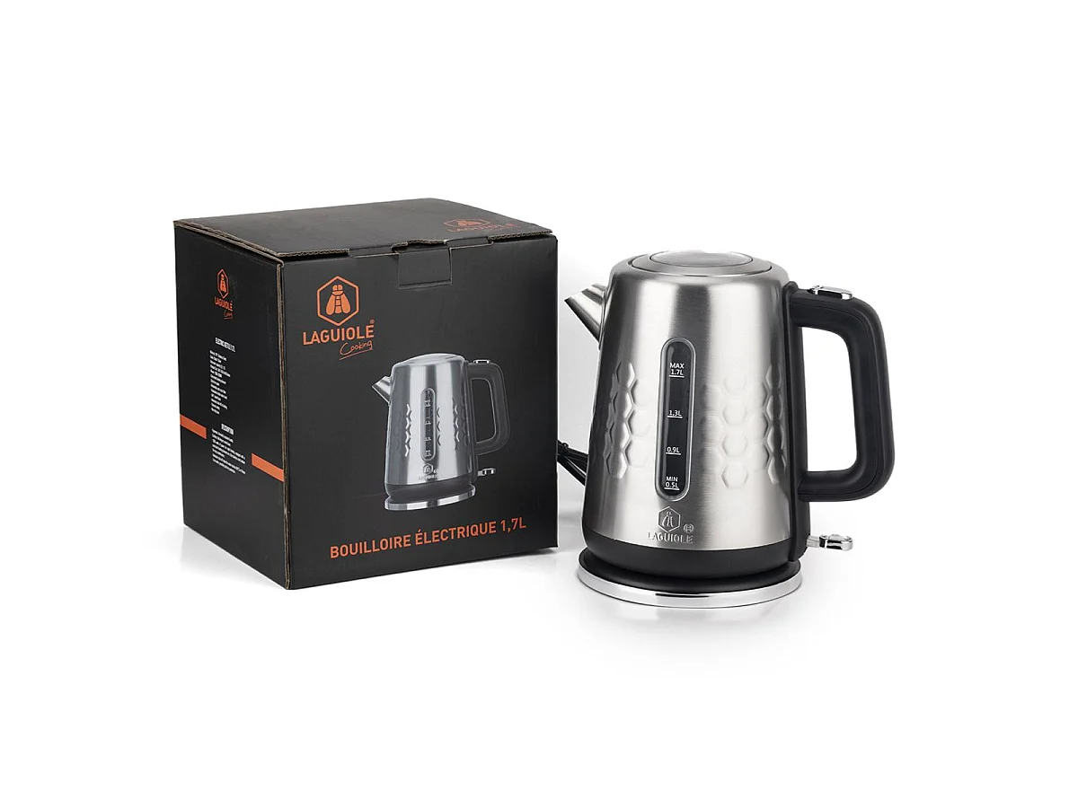 Bouilloire électrique en inox 1,7L