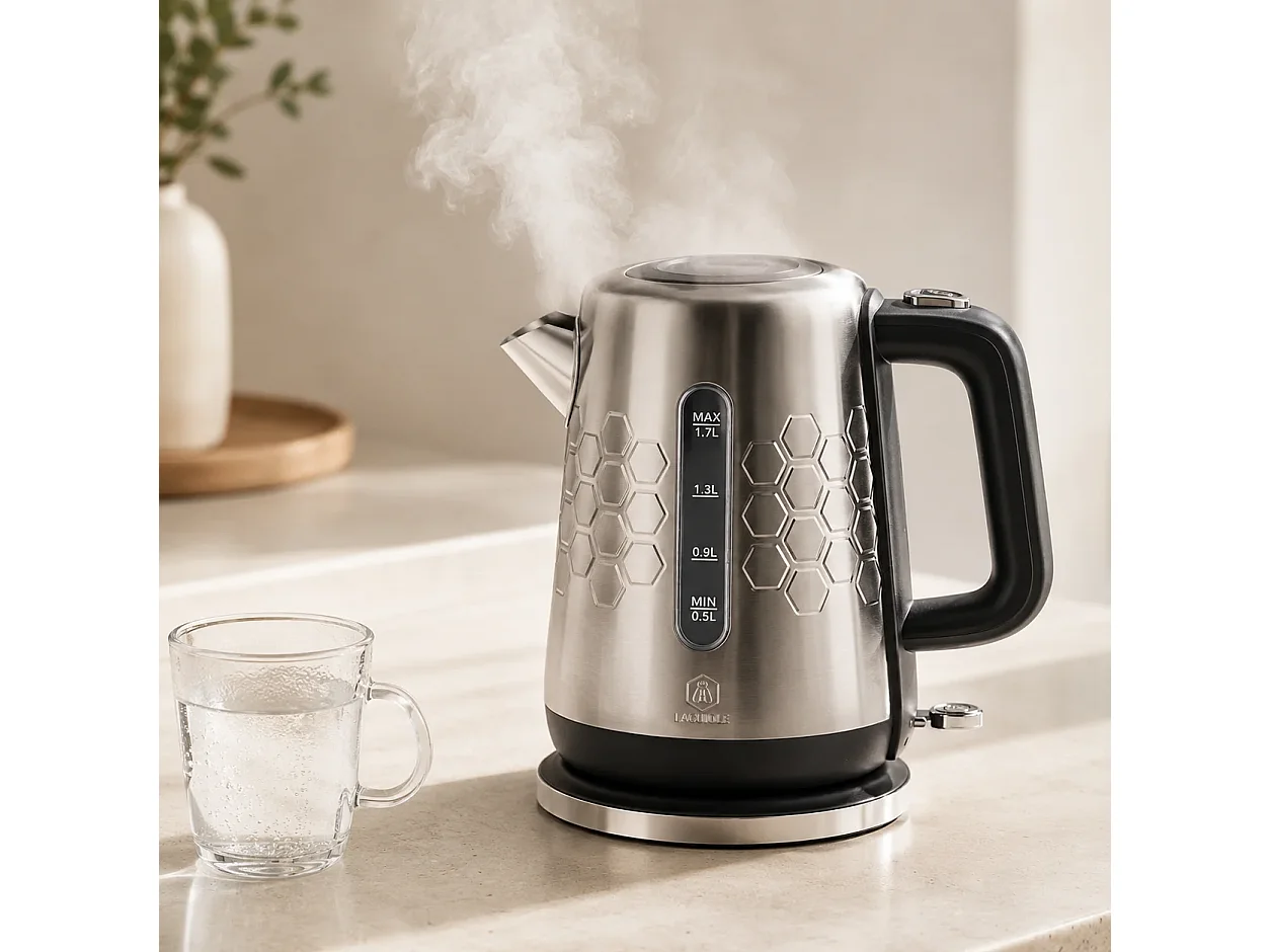 Bouilloire électrique en inox 1,7L - 1.7 - Argenté - Signature