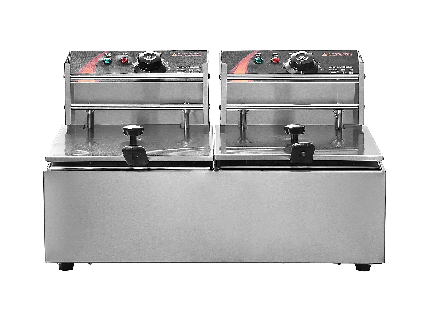 Friteuse Électrique Commerciale SucceBuy, Capacité de 24 L, Friteuse de Comptoir en Acier Inoxydable de 5 000 W avec Deux Paniers Amovibles