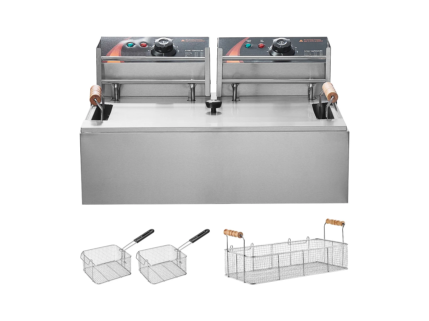 Friteuse Électrique SucceBuy 2500 W 12 L, Acier Inoxydable