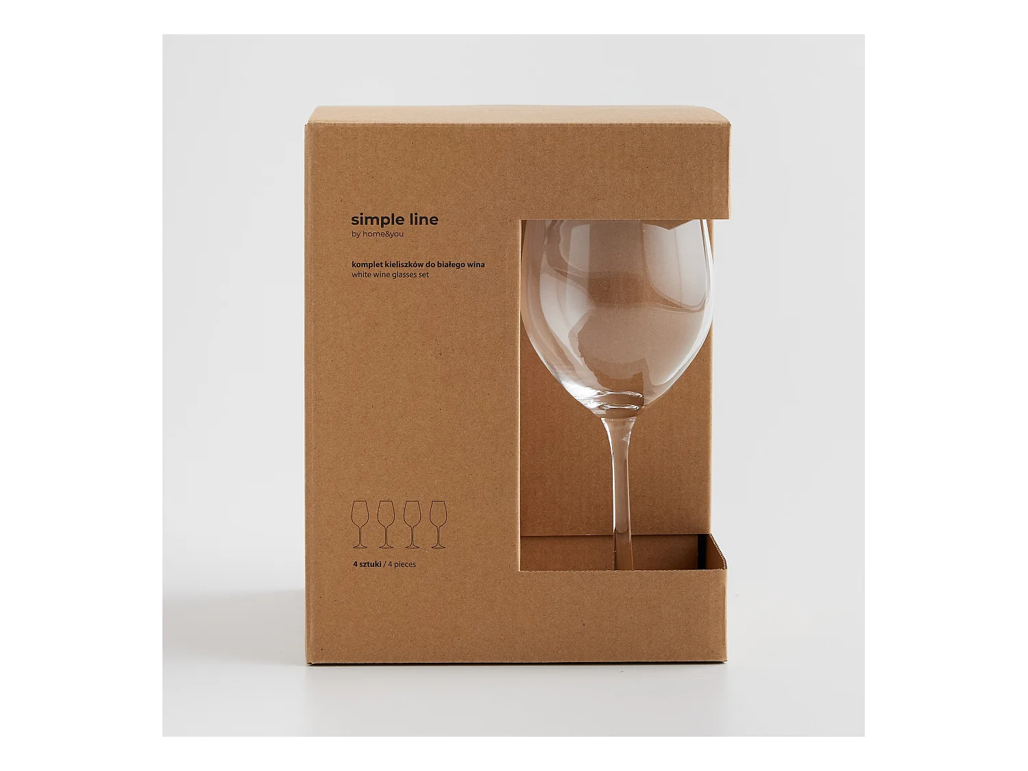 Weingläser-Set Anoa mittel transparent 440 ml