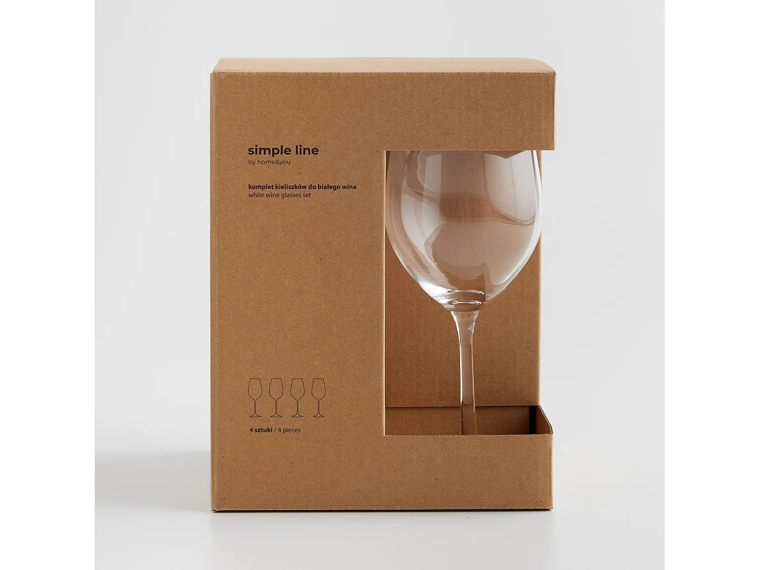 Weingläser-Set Anoa mittel transparent 440 ml