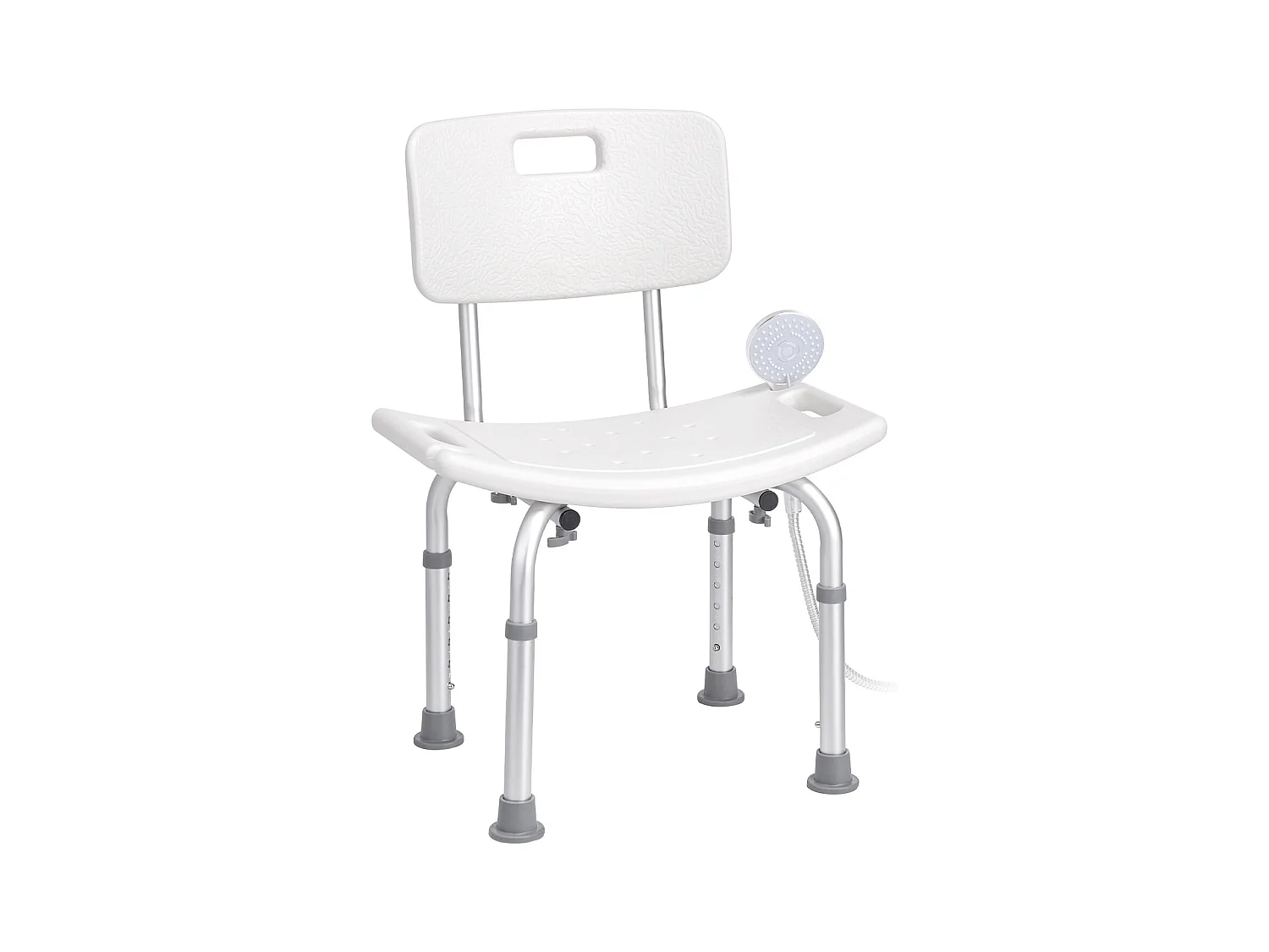 Sedile da Doccia SucceBuy con Schienale, Panca da Bagno Regolabile in Altezza per Vasca da Bagno, 158,8 kg