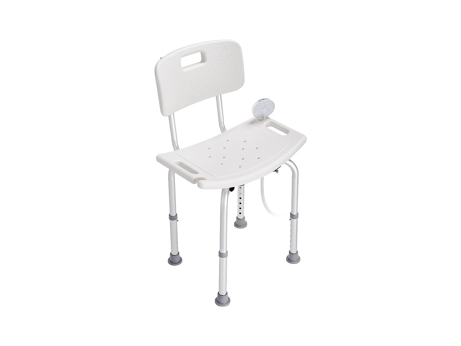 Sedile da Doccia SucceBuy con Schienale, Panca da Bagno Regolabile in Altezza per Vasca da Bagno, 158,8 kg