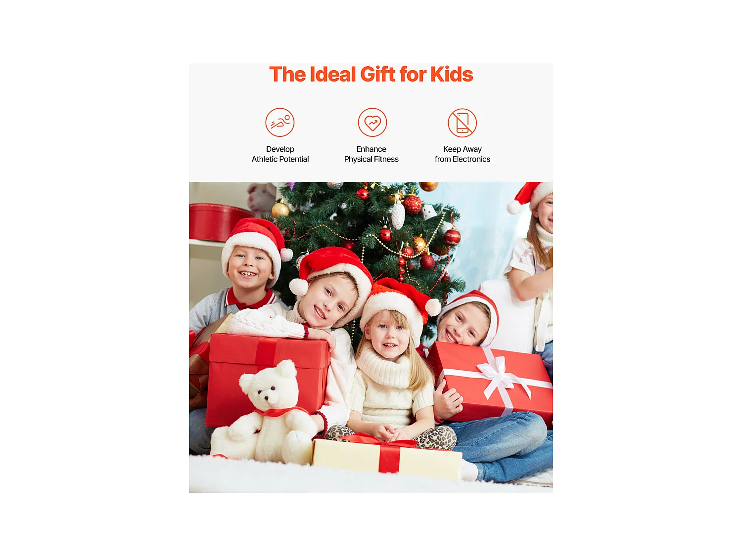 Panier de Basket-ball SucceBuy Panier de Basket-ball pour Enfants, Support Portable à 4 Cerceaux avec Hauteurs Réglables