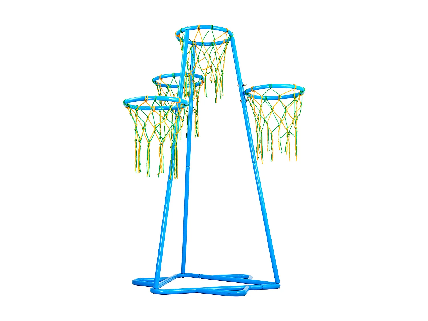 Panier de Basket-ball SucceBuy Panier de Basket-ball pour Enfants, Support Portable à 4 Cerceaux avec Hauteurs Réglables