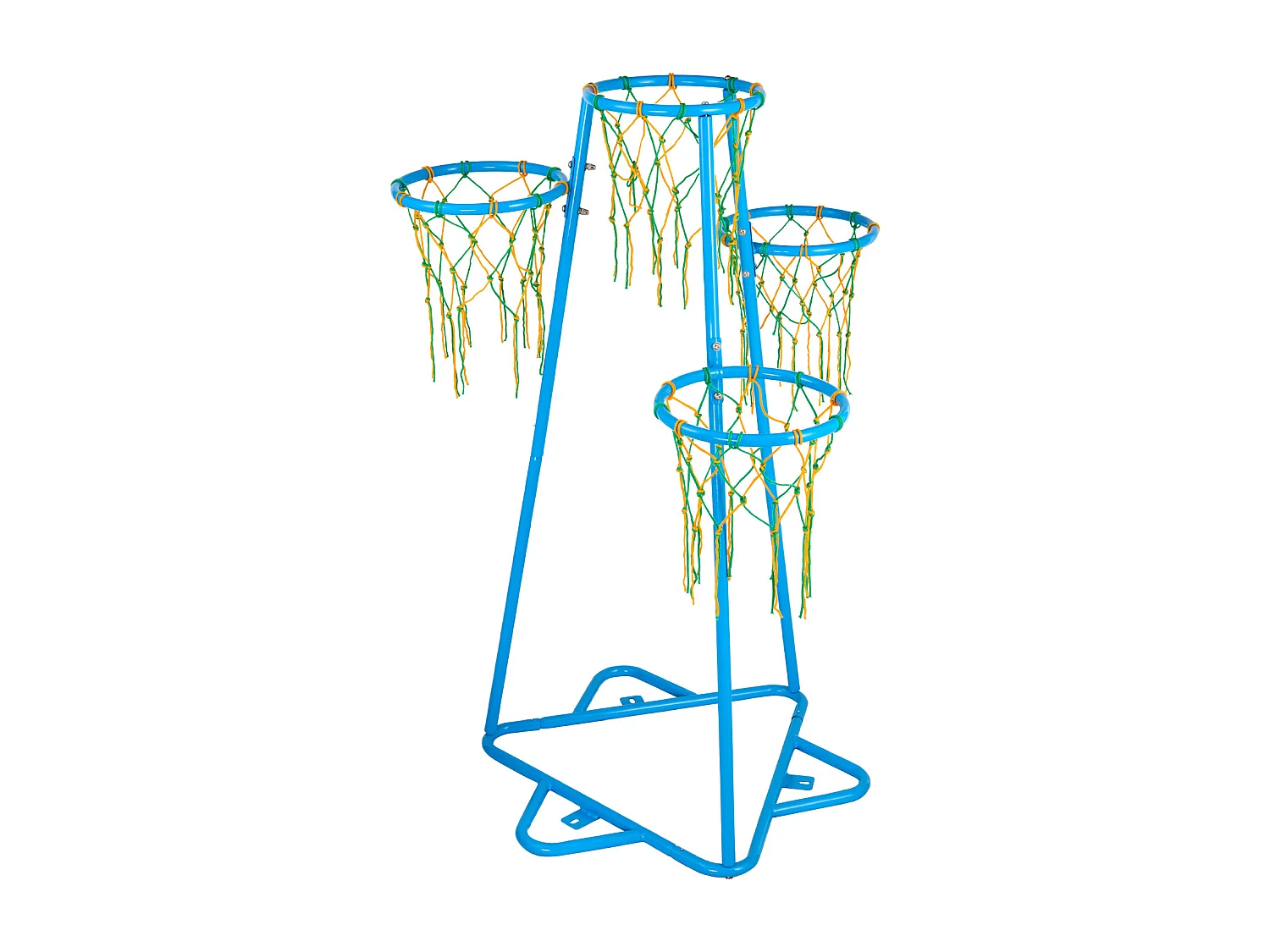 Panier de Basket-ball SucceBuy Panier de Basket-ball pour Enfants, Support Portable à 4 Cerceaux avec Hauteurs Réglables