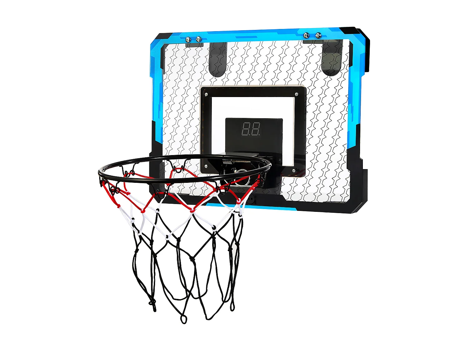 Panier de Basket-ball SucceBuy Panier de Basket pour Enfants avec Lumières LED et Tableau d'Affichage Audio, Usage Intérieur