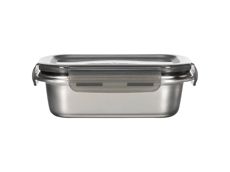 5 boîtes rectangulaires inox