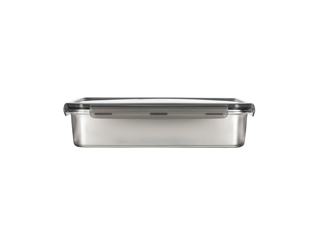5 boîtes rectangulaires inox