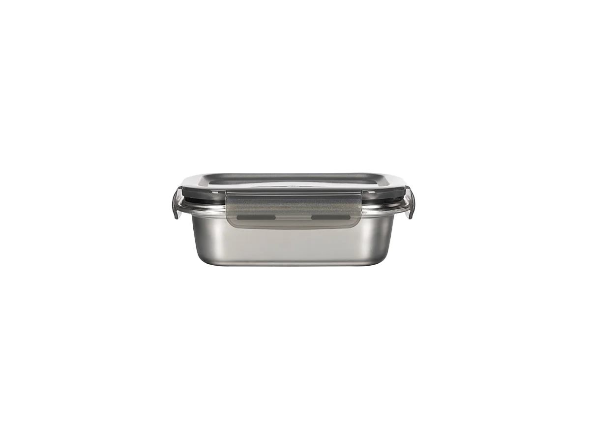 5 boîtes rectangulaires inox
