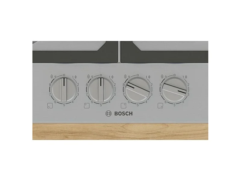 Table de cuisson a gaz - BOSCH Série 6 - 4 foyers - 52 x 58,2 x 4,5 cm - PCP6A5I90 - Inox