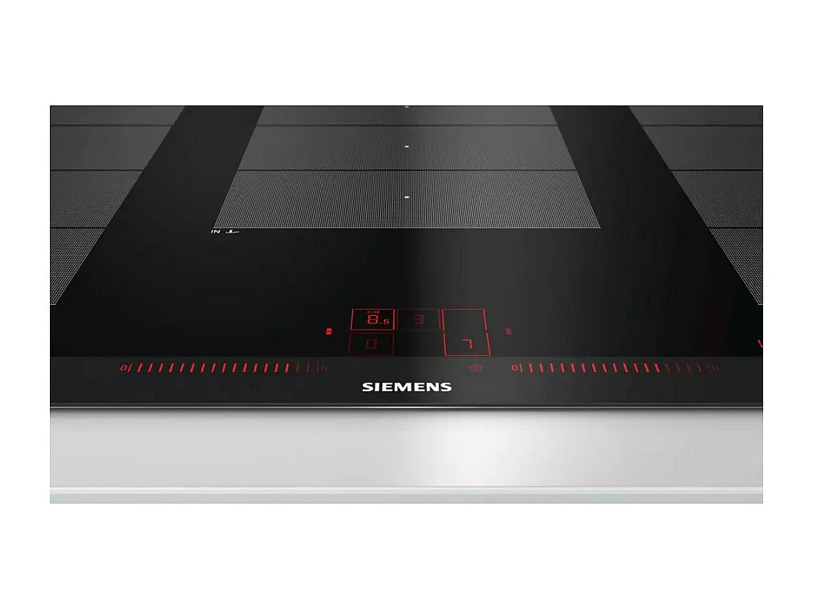 Siemens EX975LXC1E Piano Cottura Da Incasso a Induzione 5 Fornelli Nero Acciaio Inossidabile