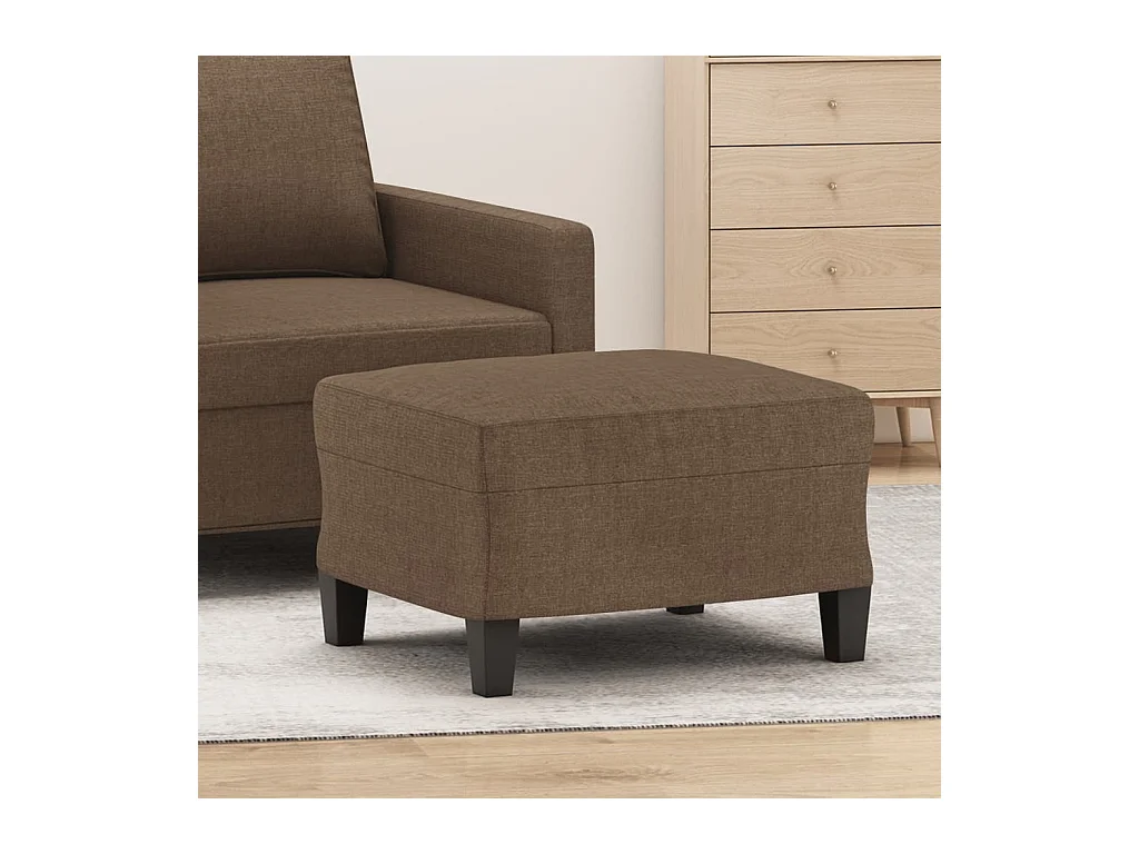 Repose-pied Marron 60x50x41 cm Tissu