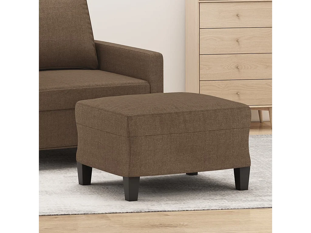 Fußhocker Braun 60x50x41 cm Stoff
