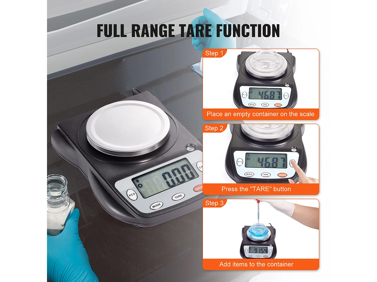 Balance Analytique SucceBuy 600 g x 0,01 g, Conversion de 6 Unités, Électronique, pour des Mesures Précises, Précision Électronique
