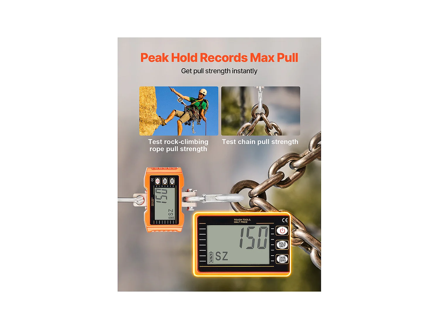 Balance Suspendue Numérique SucceBuy 1000 kg, Boîtier en Aluminium Moulé et Écran LCD, Haute Précision