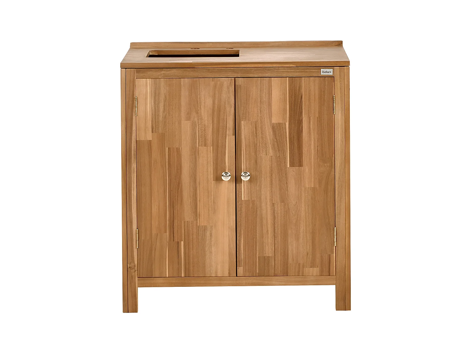 Set cucina da esterno 3 elementi con lavello VENOSA Legno d'acacia Marrone