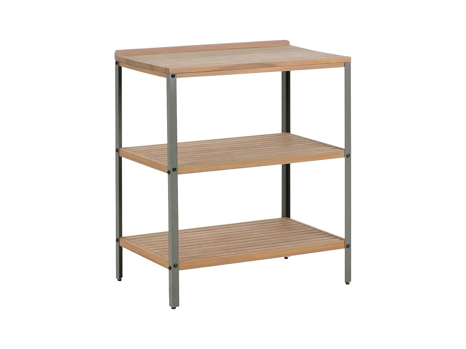 Ilot de cuisine extérieure IVREA Bois d'acacia certifié Marron