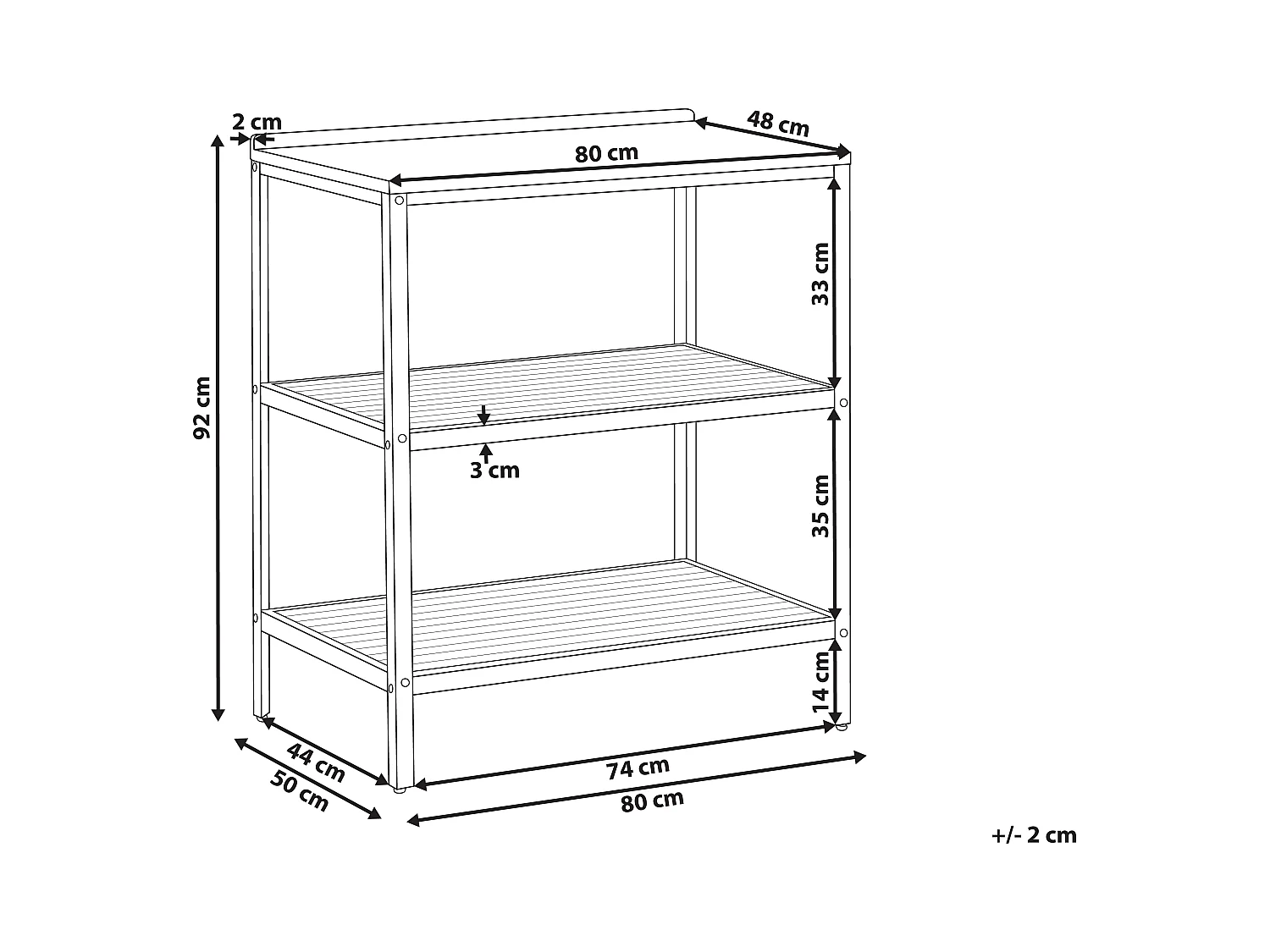 Ilot de cuisine extérieure IVREA Bois d'acacia certifié Marron