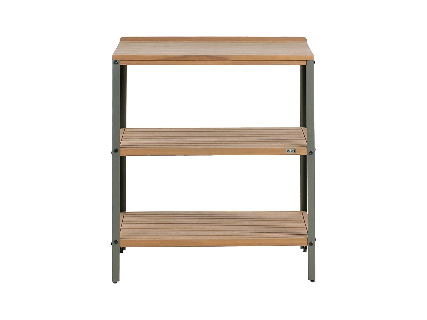 Ilot de cuisine extérieure IVREA Bois d'acacia certifié Marron