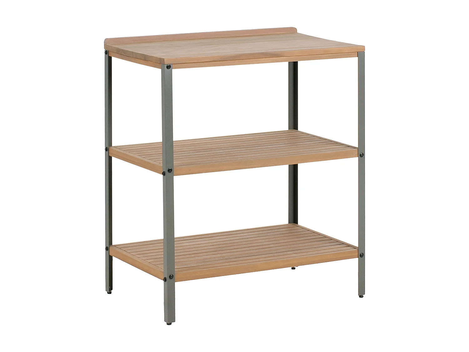 Ilot de cuisine extérieure IVREA Bois d'acacia certifié Marron