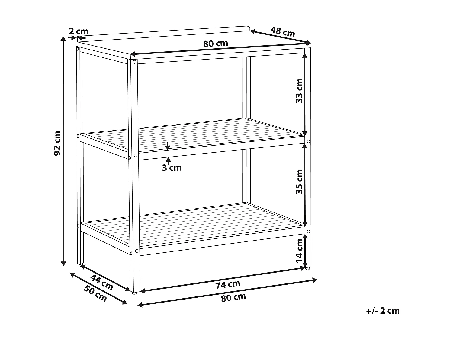 Ilot de cuisine extérieure IVREA Bois d'acacia certifié Marron