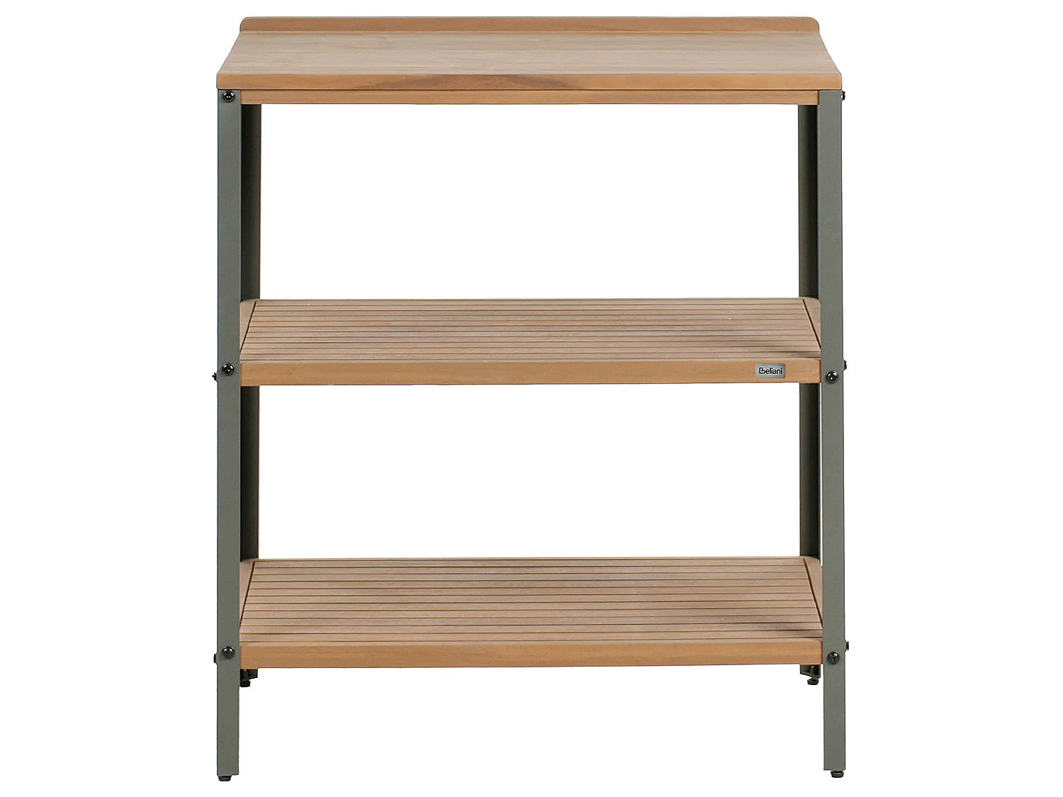 Ilot de cuisine extérieure IVREA Bois d'acacia certifié Marron