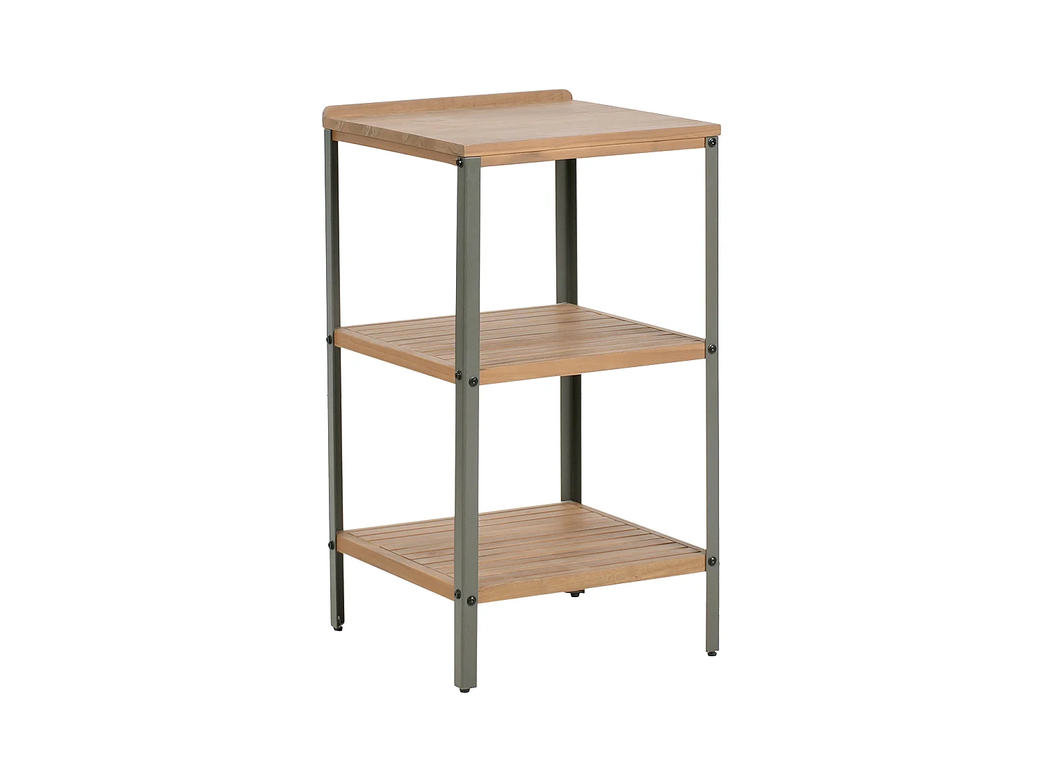 Ilot de cuisine extérieure IVREA Bois d'acacia certifié Marron