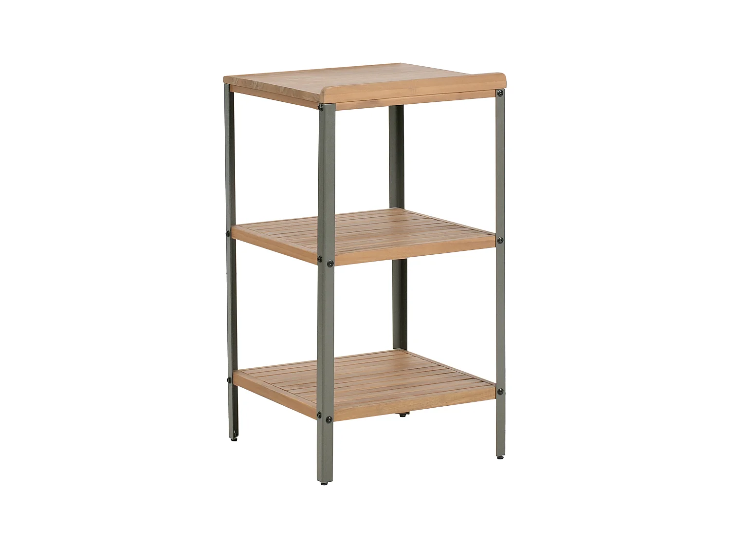 Ilot de cuisine extérieure IVREA Bois d'acacia certifié Marron