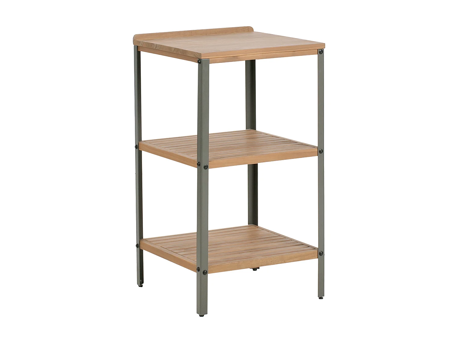 Ilot de cuisine extérieure IVREA Bois d'acacia certifié Marron