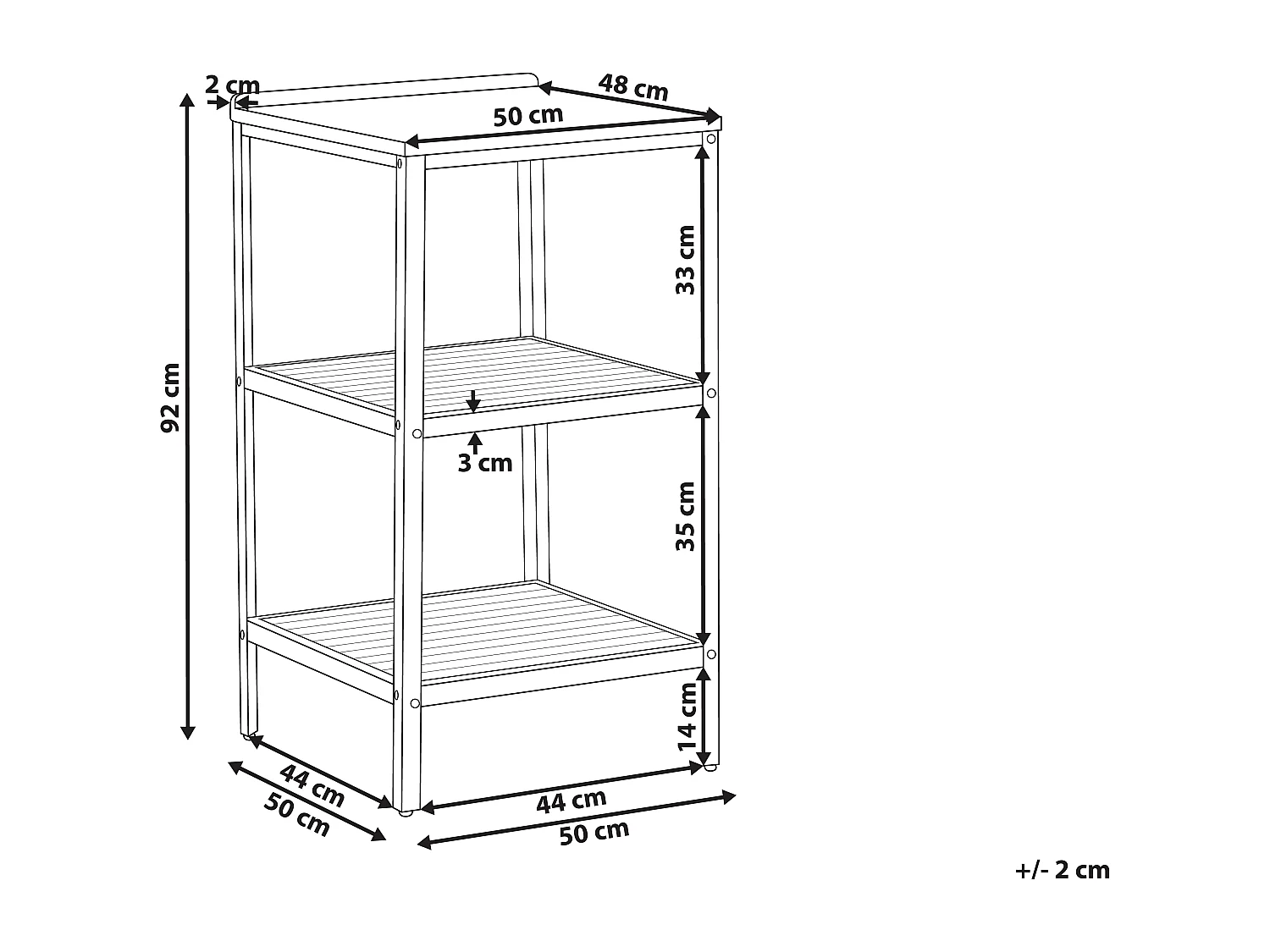 Ilot de cuisine extérieure IVREA Bois d'acacia certifié Marron