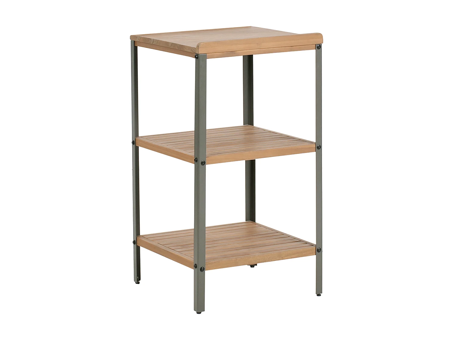 Ilot de cuisine extérieure IVREA Bois d'acacia certifié Marron