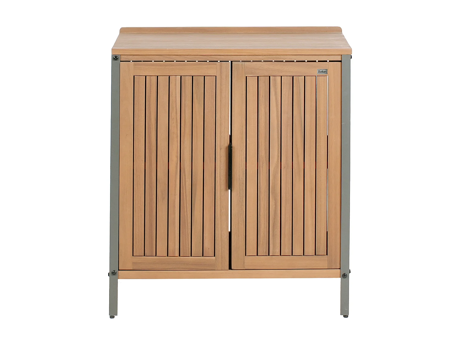 Meuble de cuisine d'extérieur IVREA Bois d'acacia certifié Marron