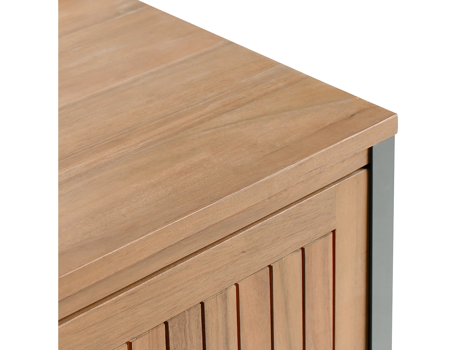 Meuble de cuisine d'extérieur IVREA Bois d'acacia certifié Marron