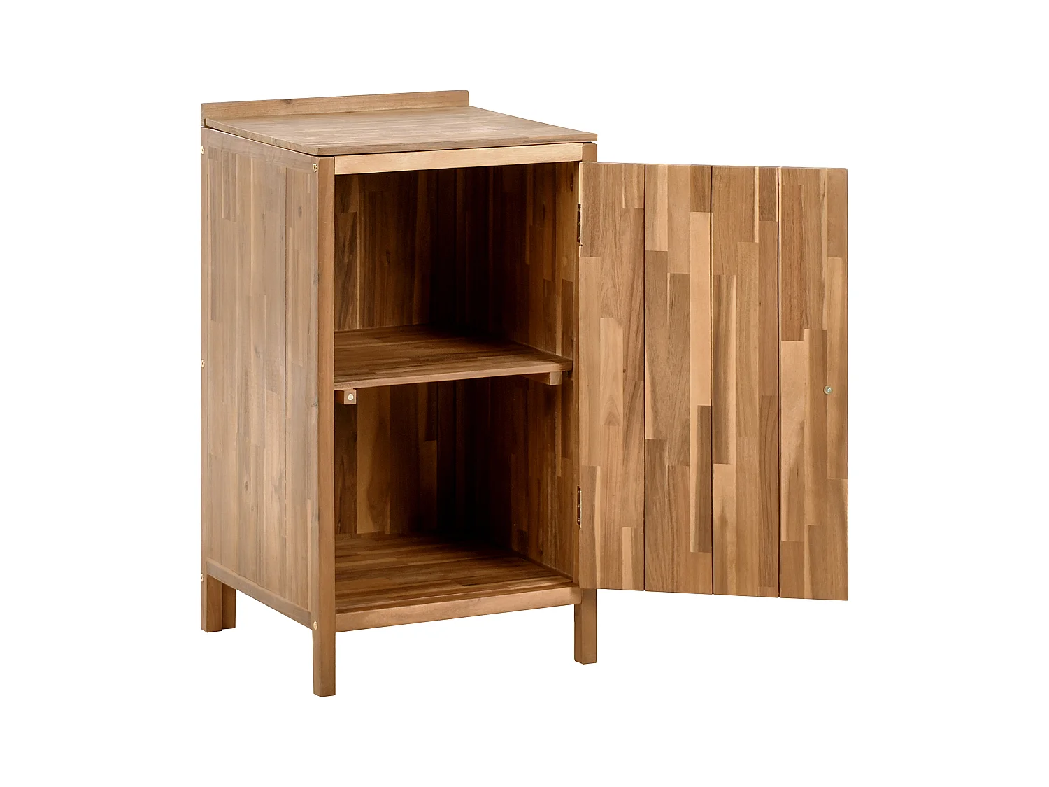 Meuble de cuisine d'extérieur VENOSA Acacia 50 cm 50 cm Marron