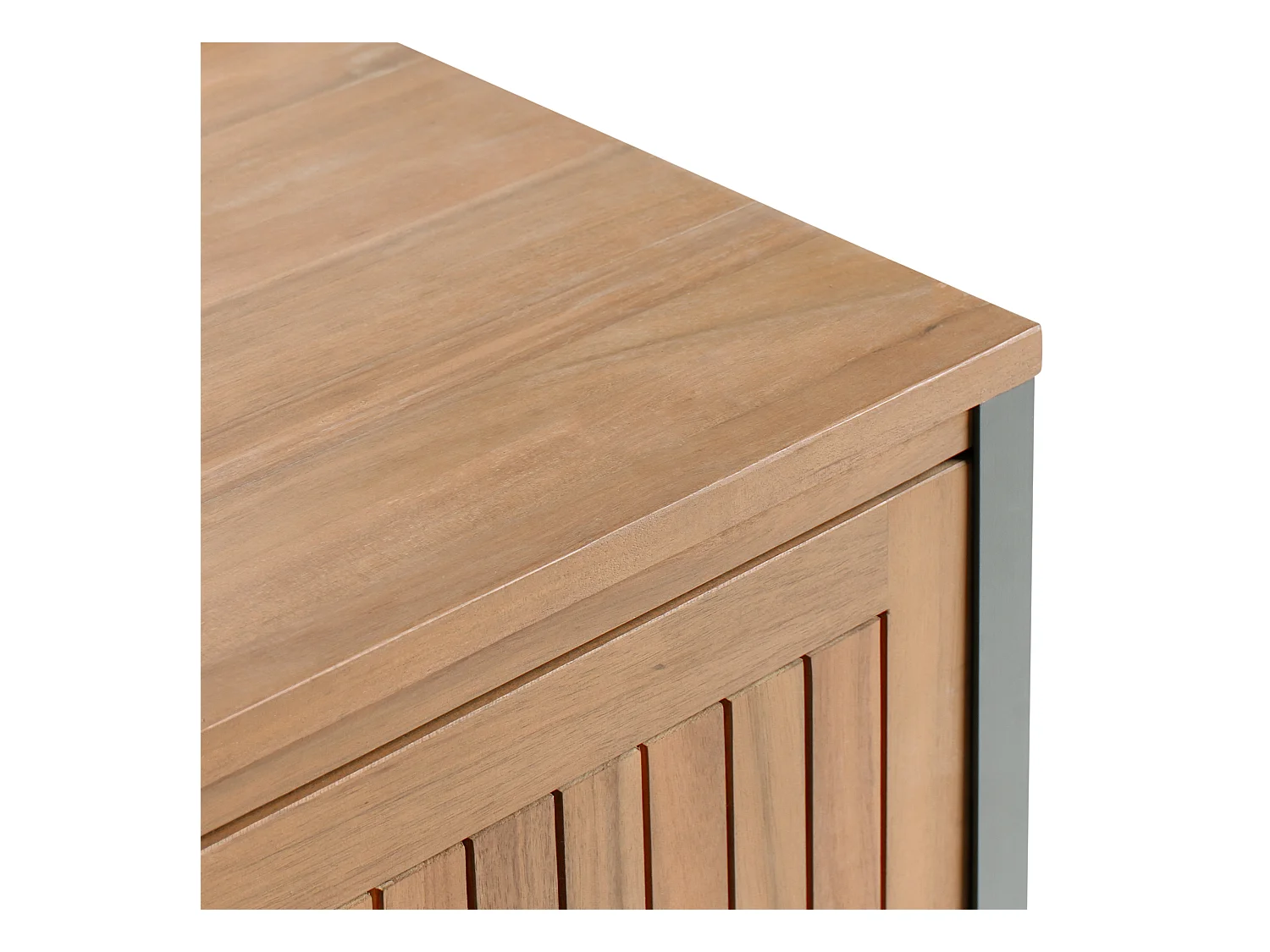 Meuble de cuisine d'extérieur IVREA Bois d'acacia certifié Marron