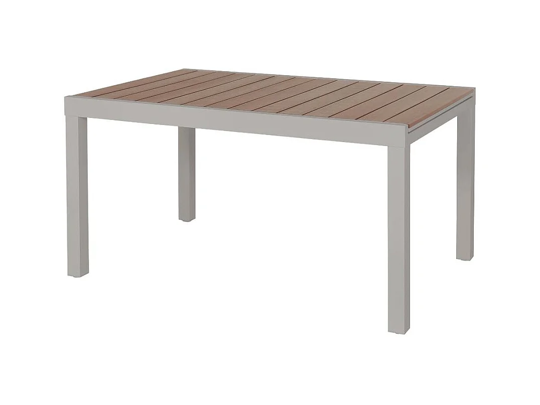 Table de jardin taupe en aluminium Ayden