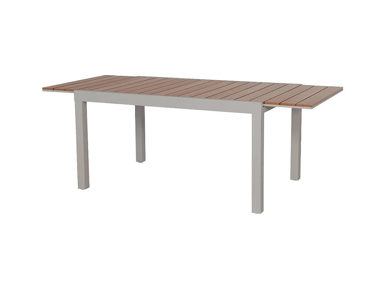 Table de jardin taupe en aluminium Ayden