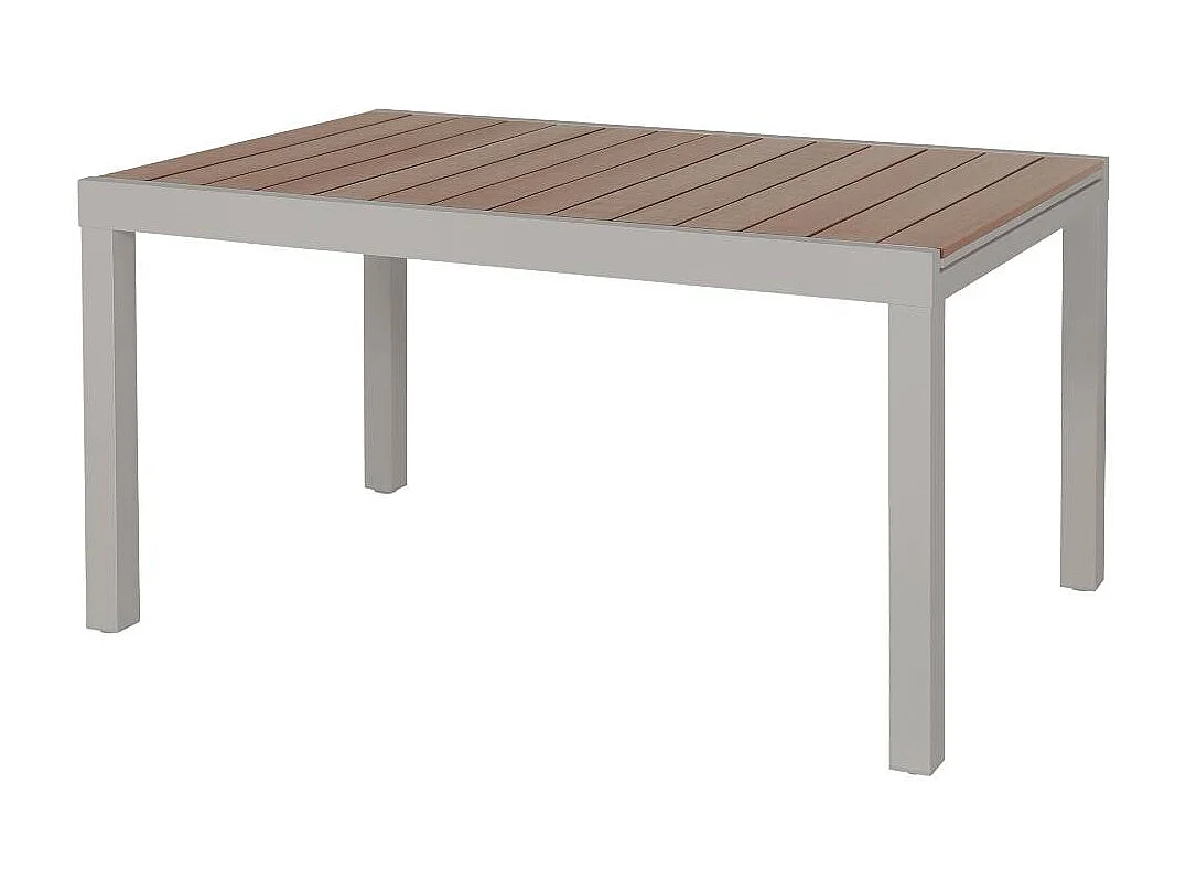 Table de jardin taupe en aluminium Ayden