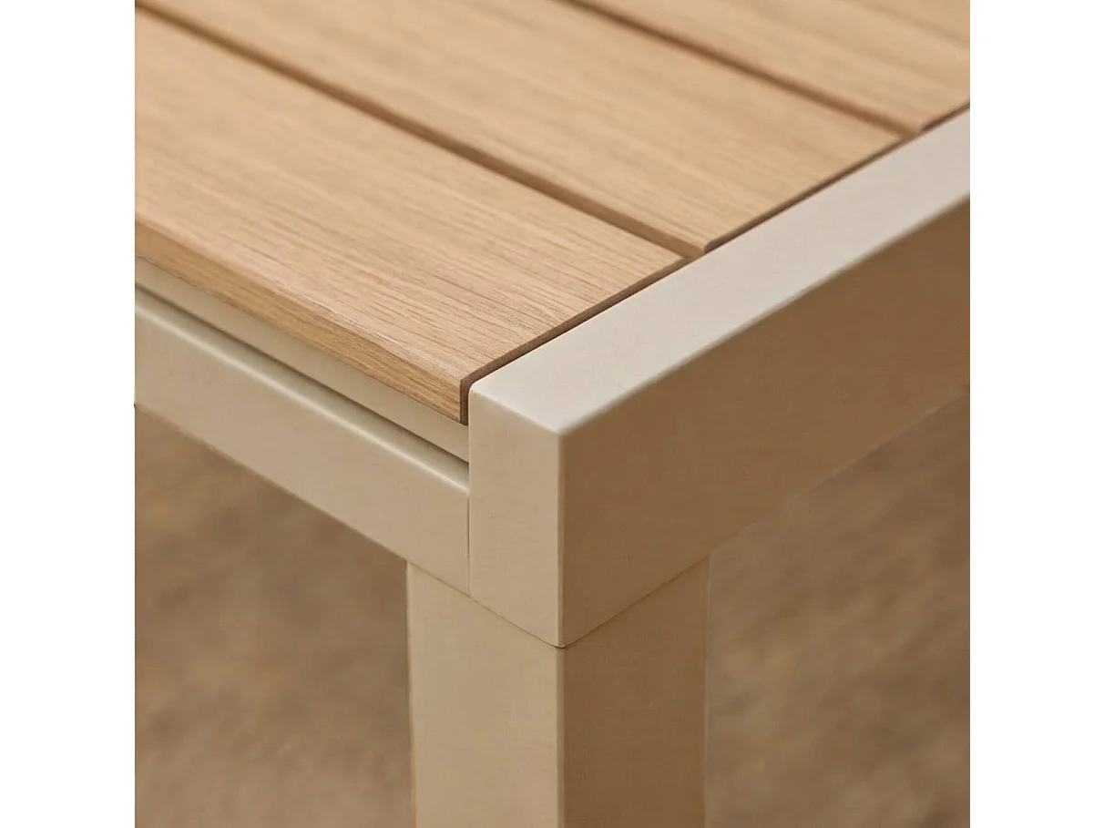 Mesa de jardín lunar en aluminio Ayden