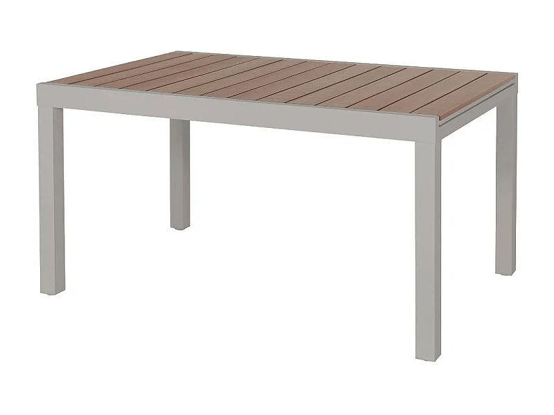 Table de jardin taupe en aluminium Ayden