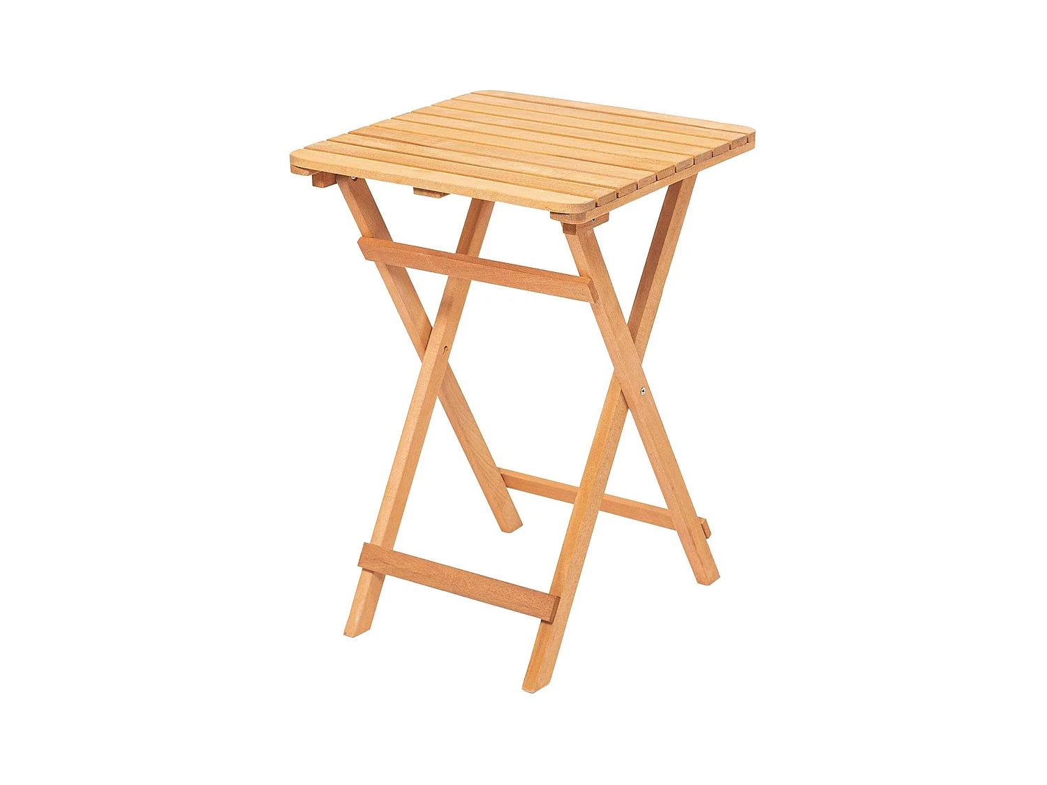 Petite table de jardin pliante en bois 60 cm SORA
