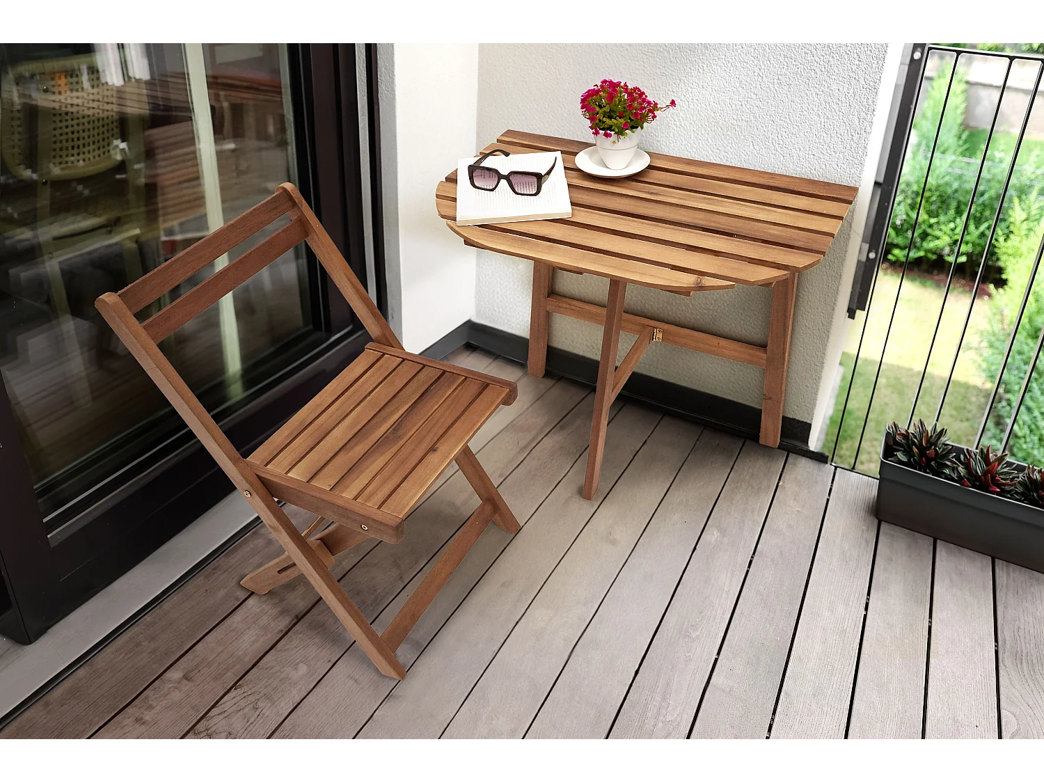 Mesa bistrô OSIGO 44 cm 70 cm Castanho