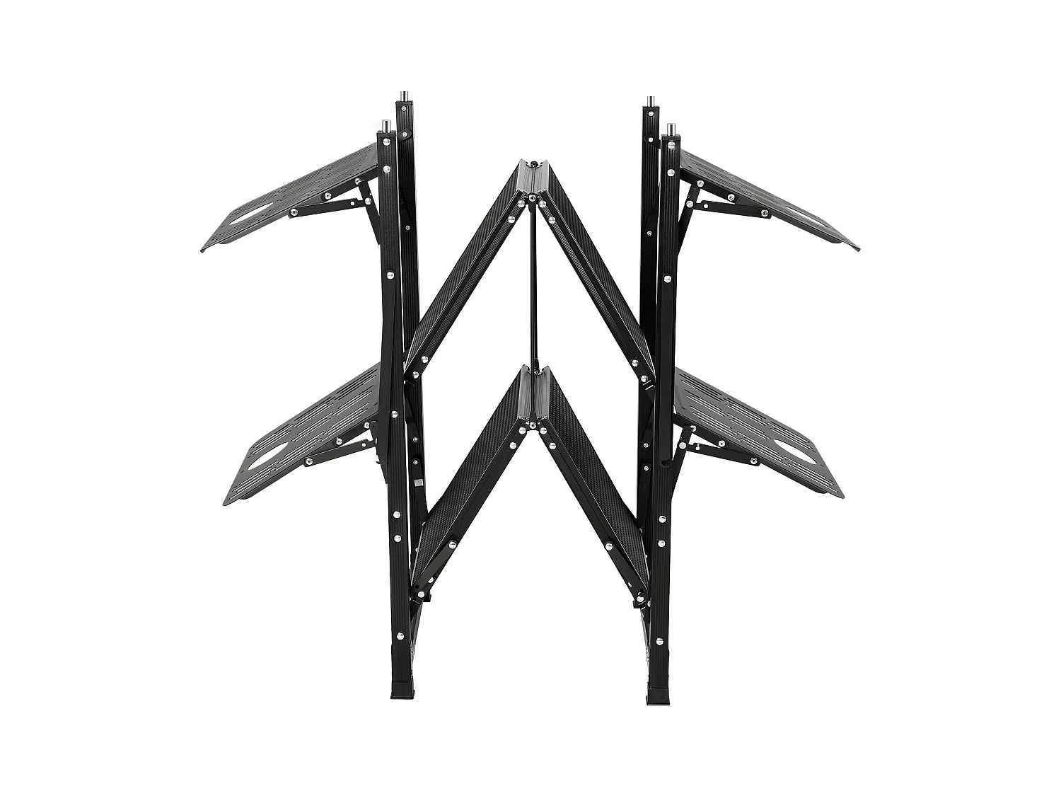 Table de Cuisine de Camping Portable SucceBuy, Station de Cuisson Portable avec 5 Tables et 2 Étagères