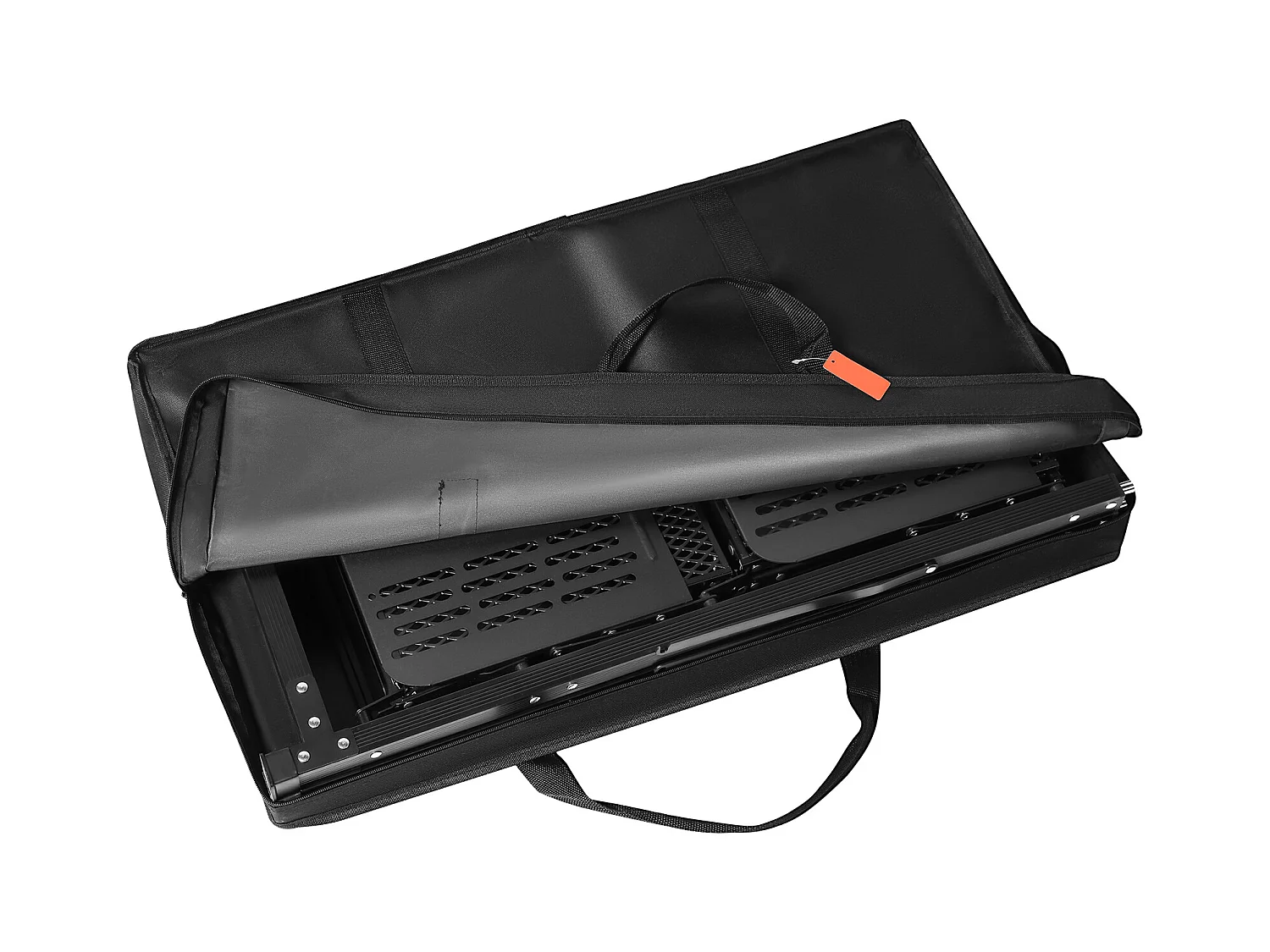 Table de Cuisine de Camping Portable SucceBuy, Station de Cuisson Portable avec 5 Tables et 2 Étagères